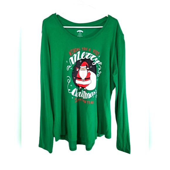 Holiday Time Tops - Merry Christmas long sleeve Tee size 2X 20